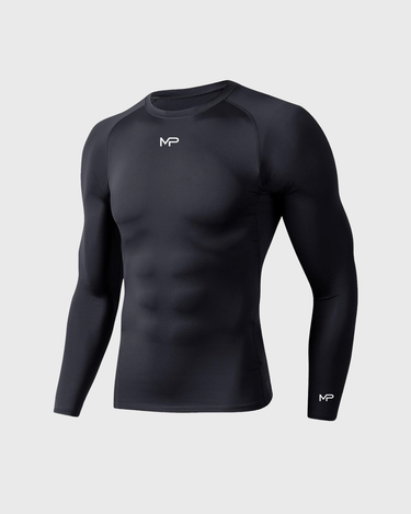 MP Long Sleeve Compression on soft gray background