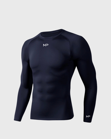 MP Long Sleeve Compression on soft gray background