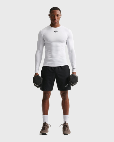 MP Long Sleeve Compression product photo, soft gray background