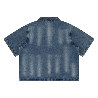 Prep Full-Zip Denim Shirt