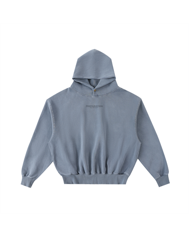Prep Fleece Hoodie flat lay on a white studio background