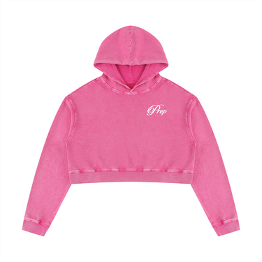 Prep Washed Crop Hoodie