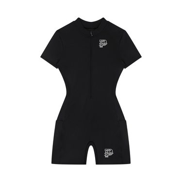 Blessed Quarter-Zip Short Sleeve Romper