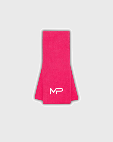MP Towels on soft gray background