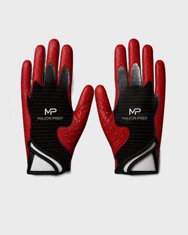 MP Football Gloves on soft gray background