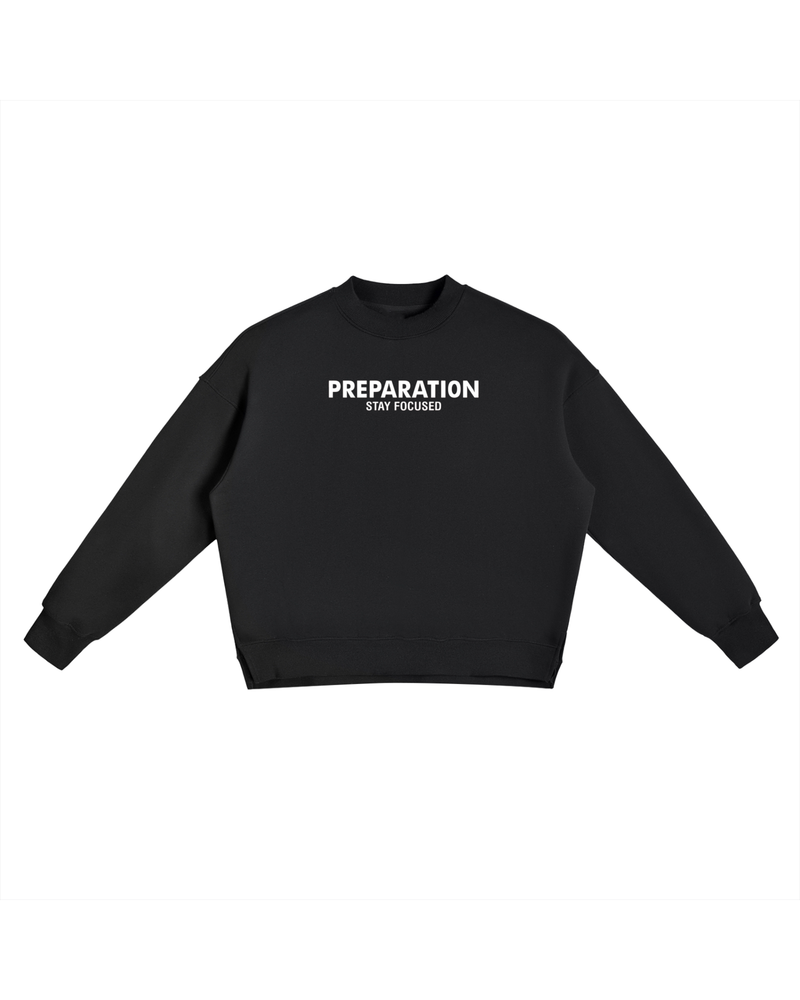Fleece Side Slit Crewneck Sweatshirt