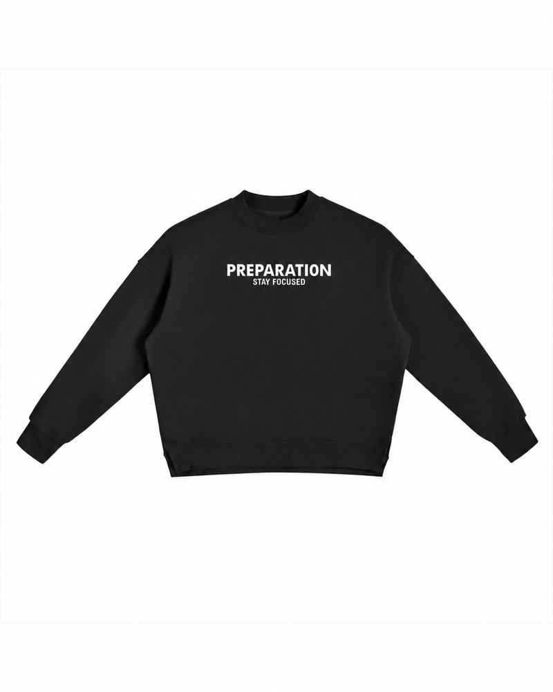 Fleece Side Slit Crewneck Sweatshirt