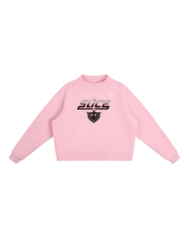 SLICE Ladies Mock-Neck Crew Sweatshirt product image 5