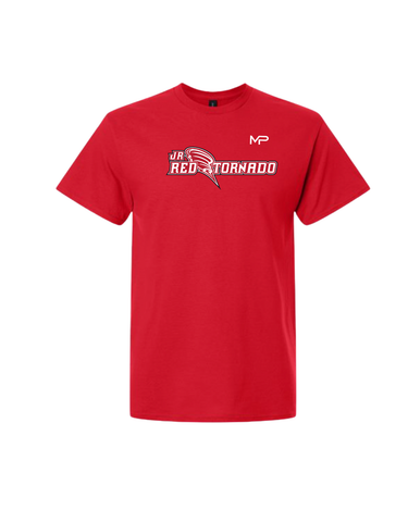 Jr Red Tornado White Short Sleeve Tee