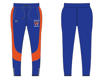 Blue/Orange Zip Joggers