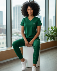 Hunter Green Scrub Set - Ladies
