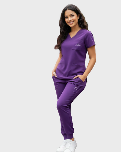 Purple Scrub Set - Ladies – Major Prep Apparel