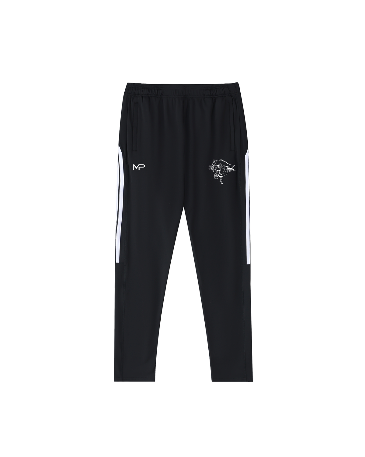 SBI Cougar Side Stripe Running Pants on a clean white studio background