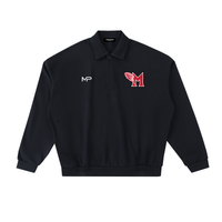 Fleece Polo Sweatshirt