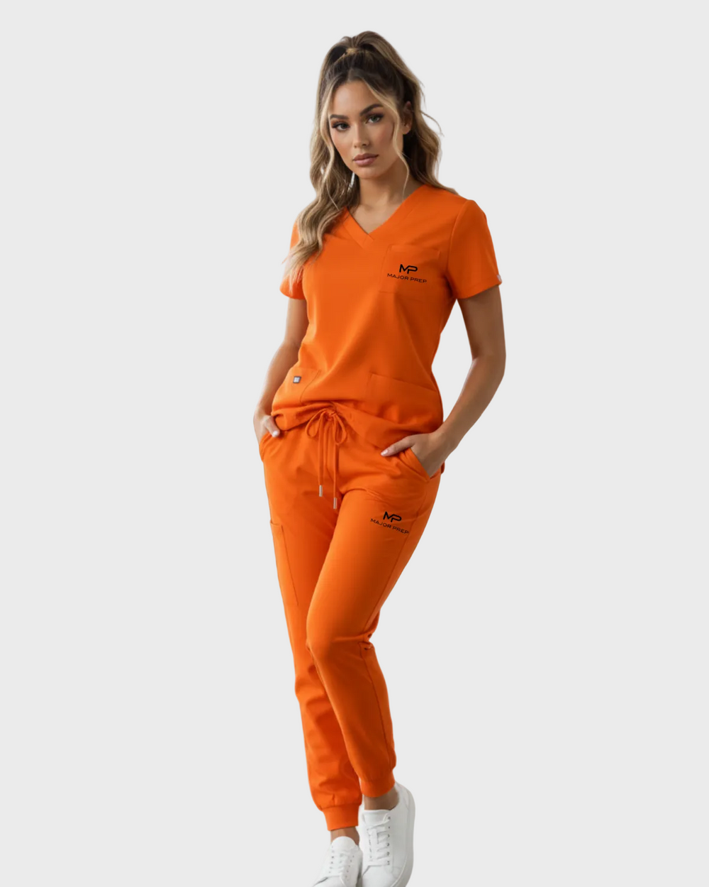 Orange Scrub Set - Ladies