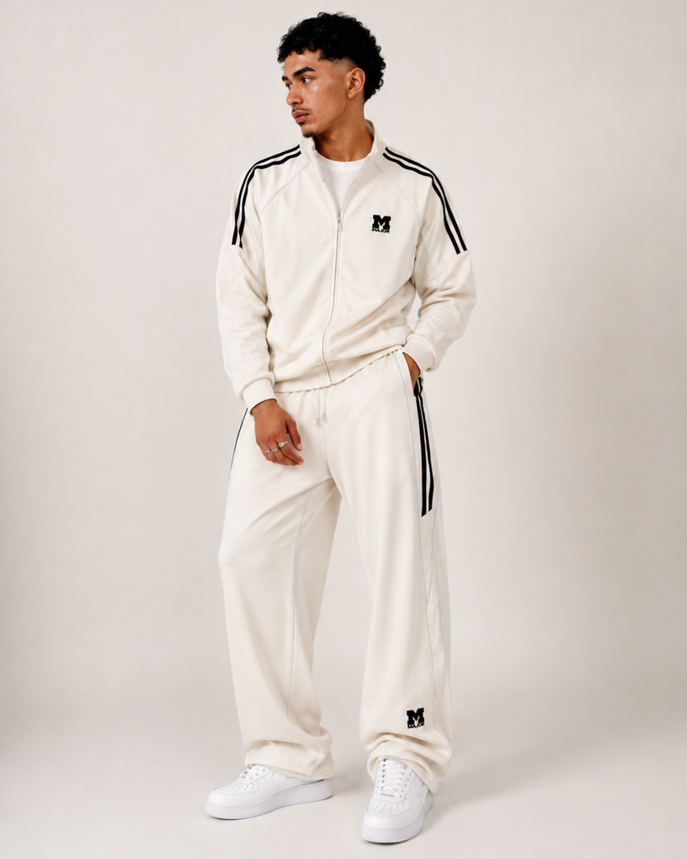 MAJOR Striped Straight-Leg Sweatpants