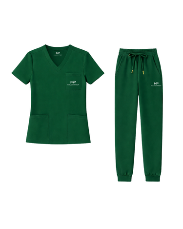 Hunter Green Scrub Set - Ladies