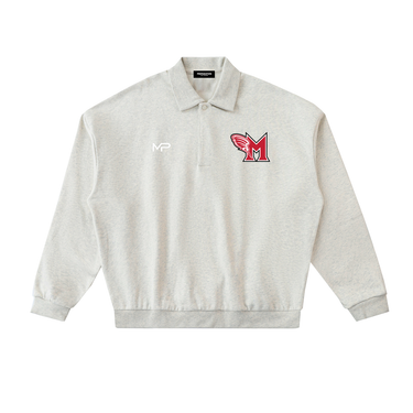 Fleece Polo Sweatshirt