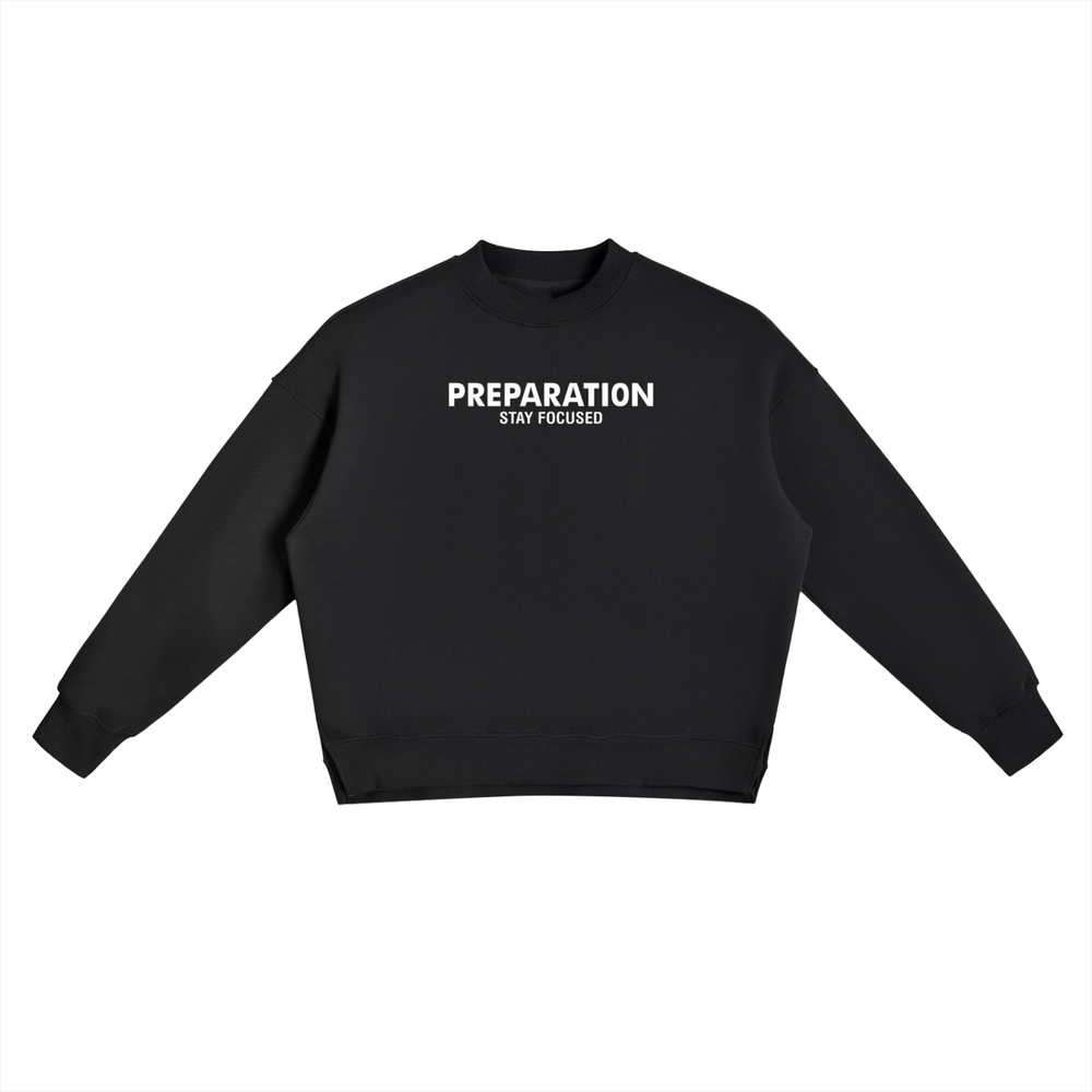 Fleece Side Slit Crewneck Sweatshirt