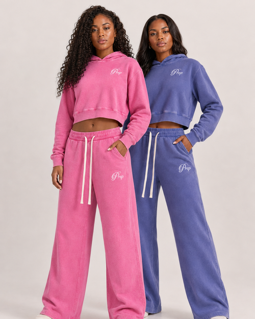 Prep Washed Crop Hoodie
