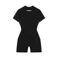 Blessed Quarter-Zip Short Sleeve Romper