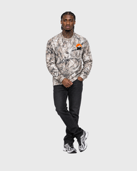 Prep Camo  Long Sleeve product photo, soft gray background