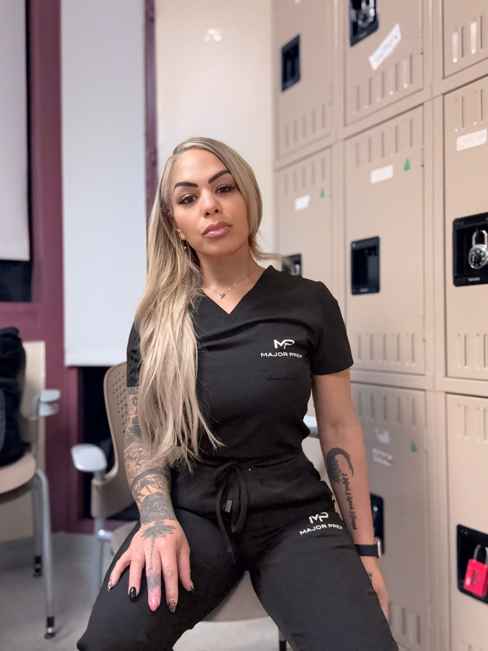 Black Scrub Set - Ladies
