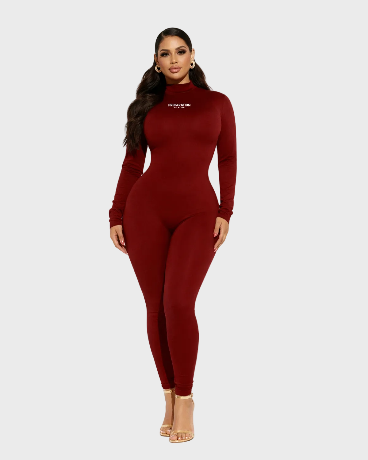 Contour Body Suit - Maroon