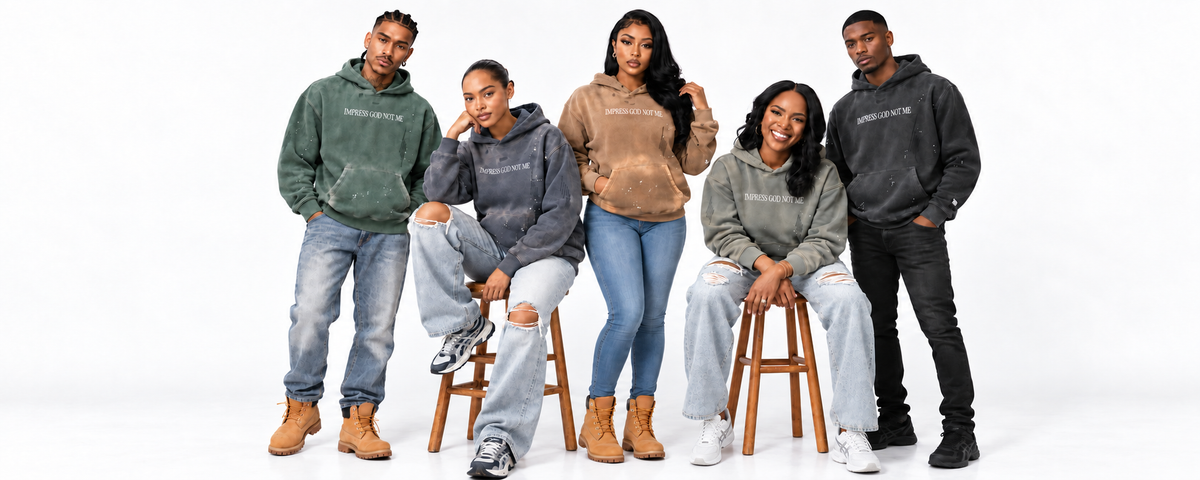 Major Prep IMPRESS GOD NOT ME hoodie campaign