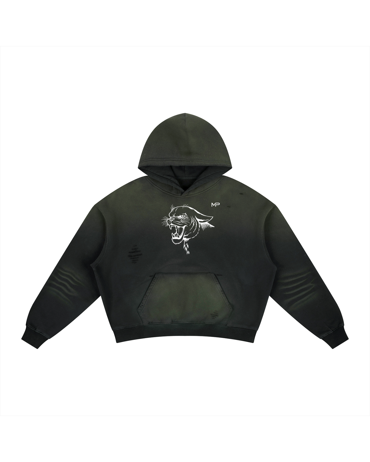 SBI Cougar Sunfade Hoodie on a clean white studio background