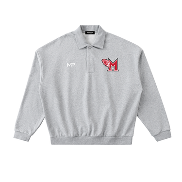 Fleece Polo Sweatshirt