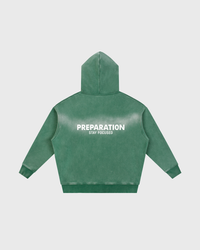 Major Prep Washed Two Way Zip Hoodie product photo, soft gray background