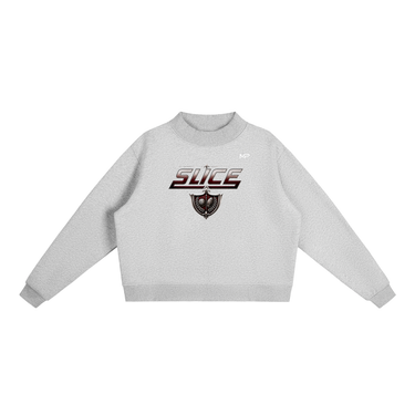 SLICE Ladies Mock-Neck Crew Sweatshirt
