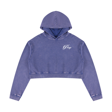 Prep Washed Crop Hoodie