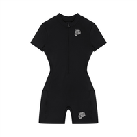 Blessed Quarter-Zip Short Sleeve Romper