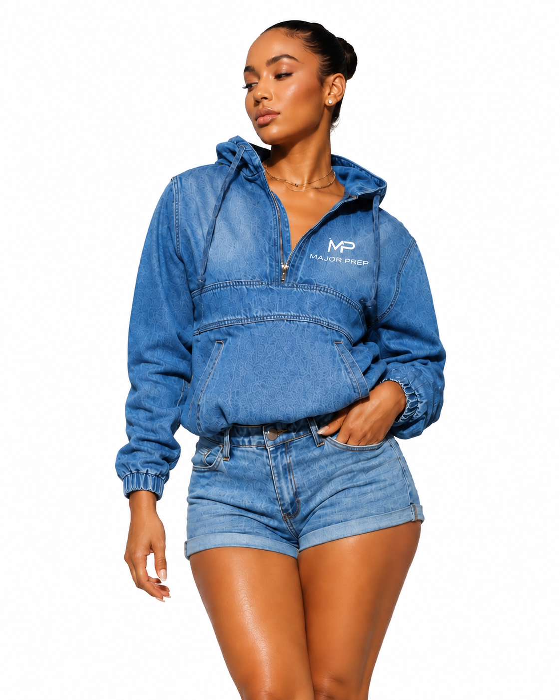 Denim Jacket on a clean white studio background