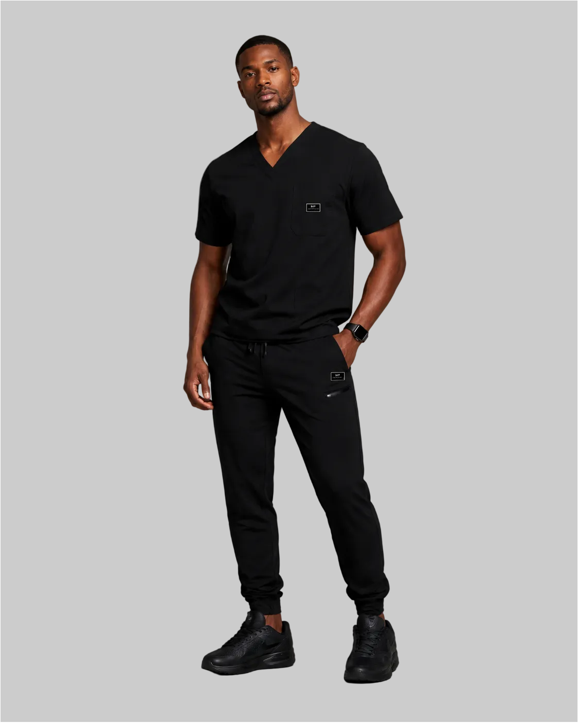 Men Scrub Set - Black product image 1
