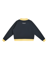 Navy Blue with Yellow