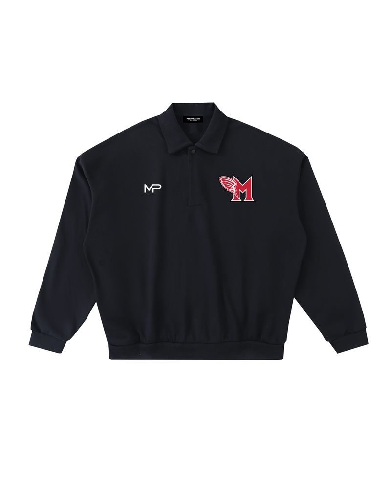 Fleece Polo Sweatshirt