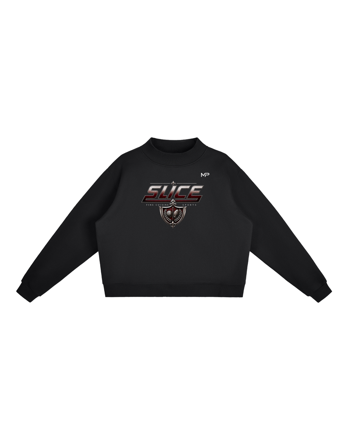 SLICE Ladies Mock-Neck Crew Sweatshirt product image 1