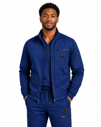 Men Jacket - Navy on a clean white studio background
