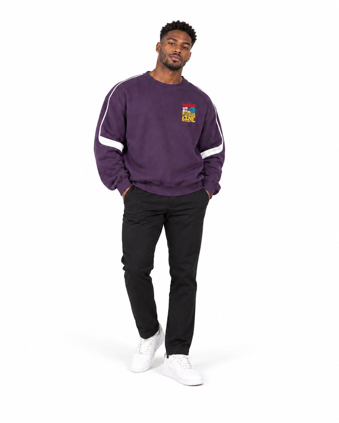 No Finish Line Sweater on a clean white studio background