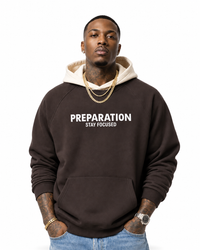 Stay Focused Hoodie on a clean white studio background